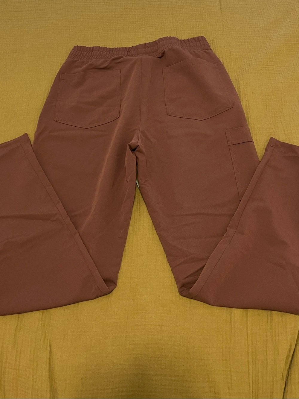 Garde-Malade Straight Cut Scrub Pants Mauve Size S - Picture 4 of 5